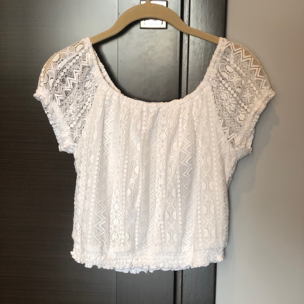 Hollister lace shirt